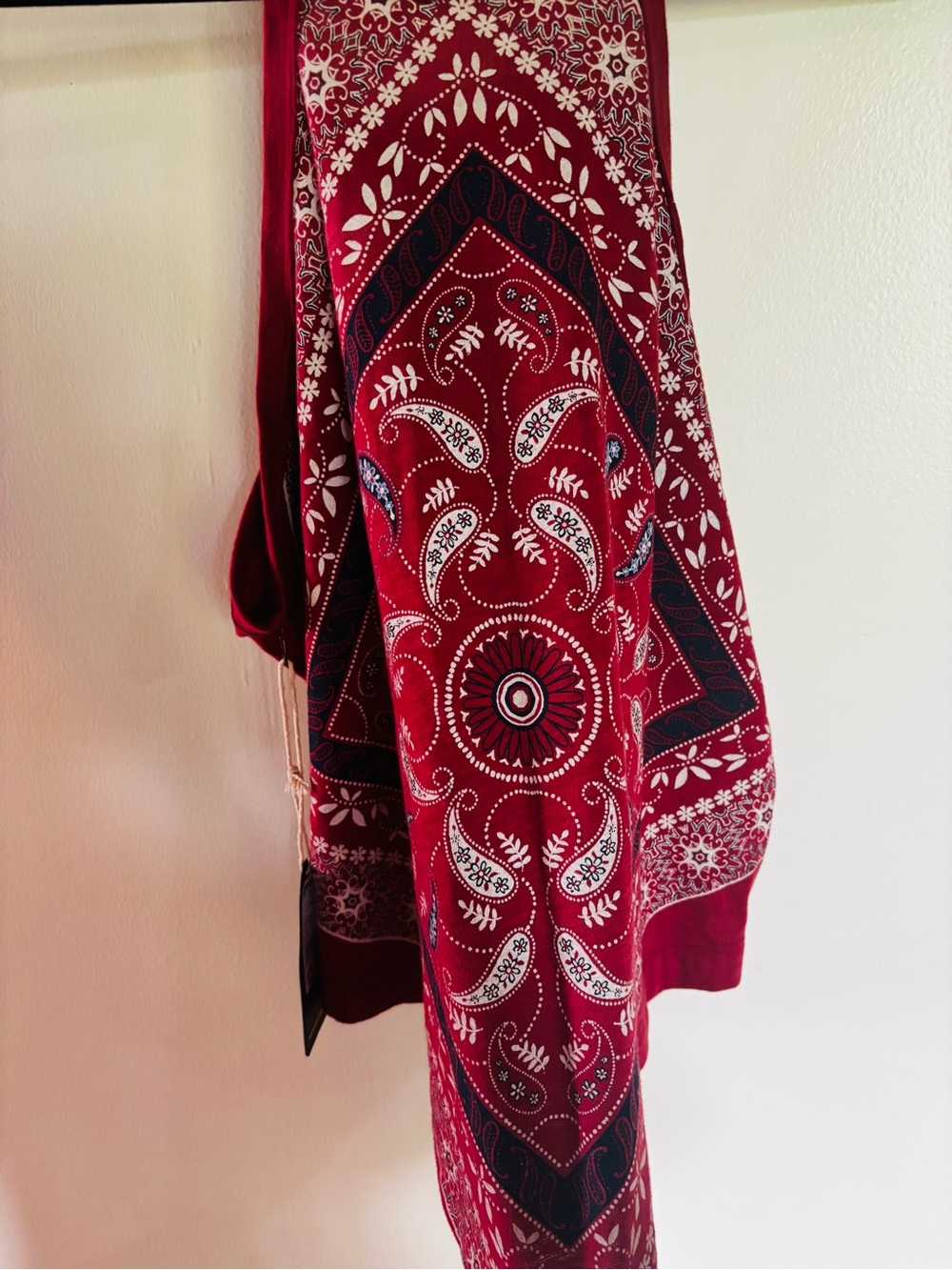 Shyanne Red Bandana Print Halter Tank Top - Picture 4 of 4